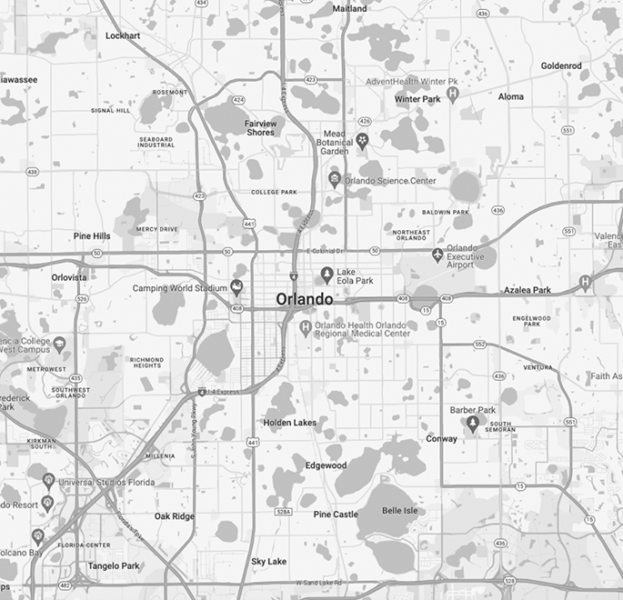 Orlando map